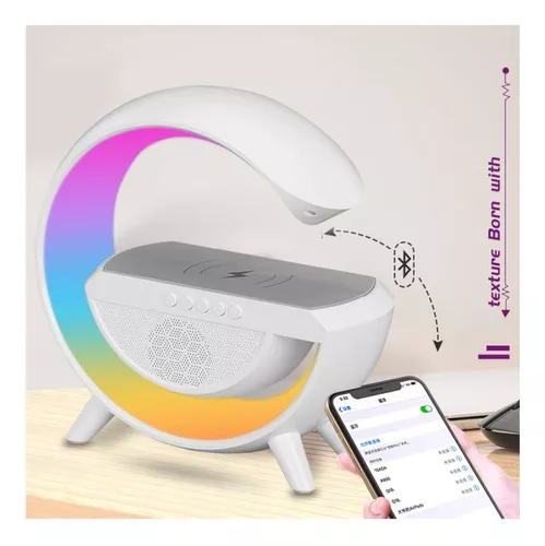 CARGADOR INALAMBRICO PARLANTE BLUETOOTH LAMPARA USB - 2
