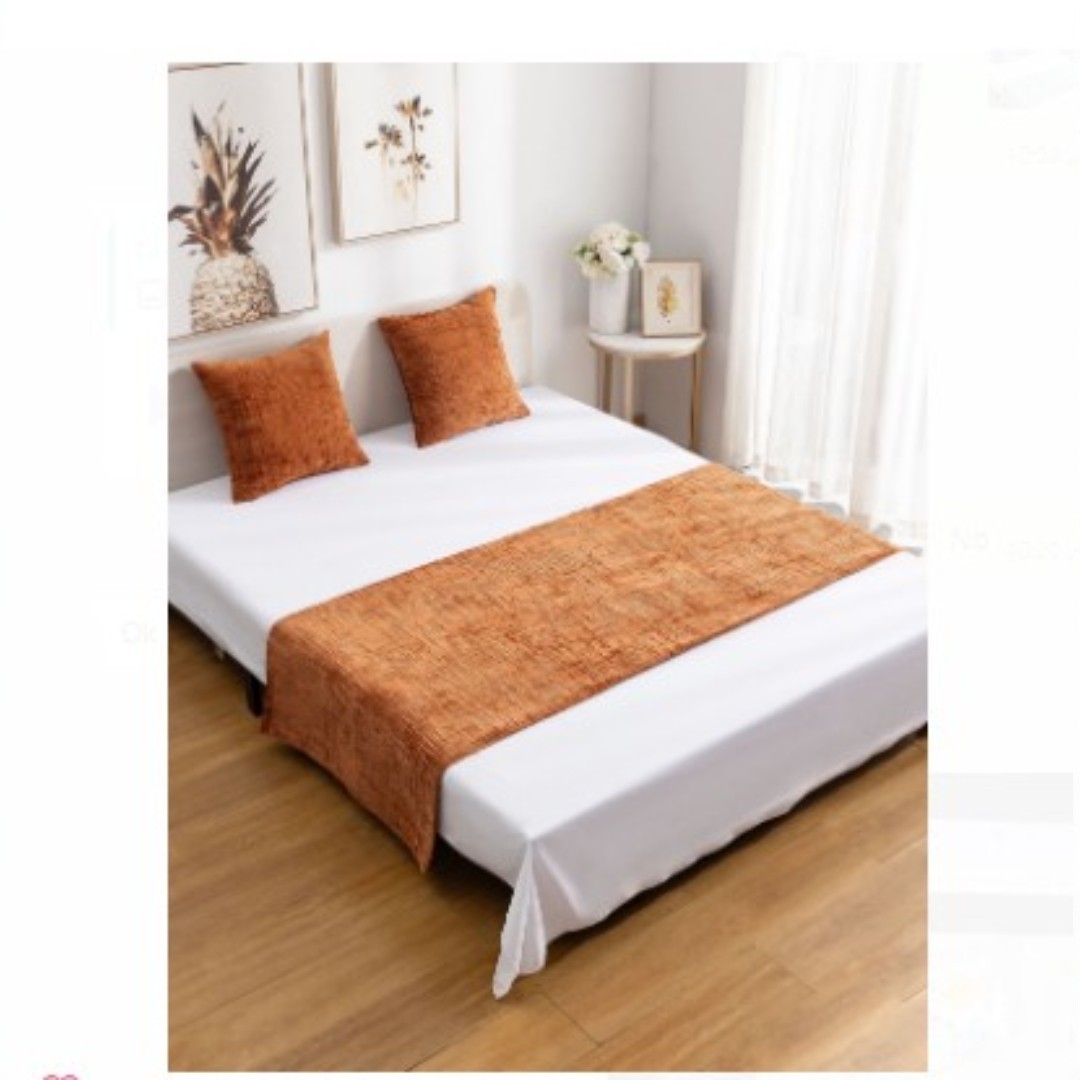 PIECERA SOLA DISEÑO CHENILLE CRUZ 70X210CM - 1