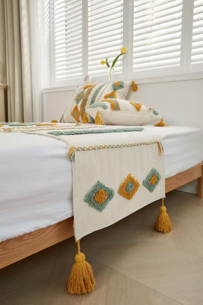 PIECERA NORDICA BOHO + 2 FUNDAS DE COJIN 2PLAZA/KING - 2