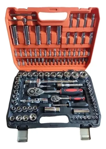 SET CAJA DE DADOS JUEGO HERRAMIENTAS 108 PIEZAS - 1