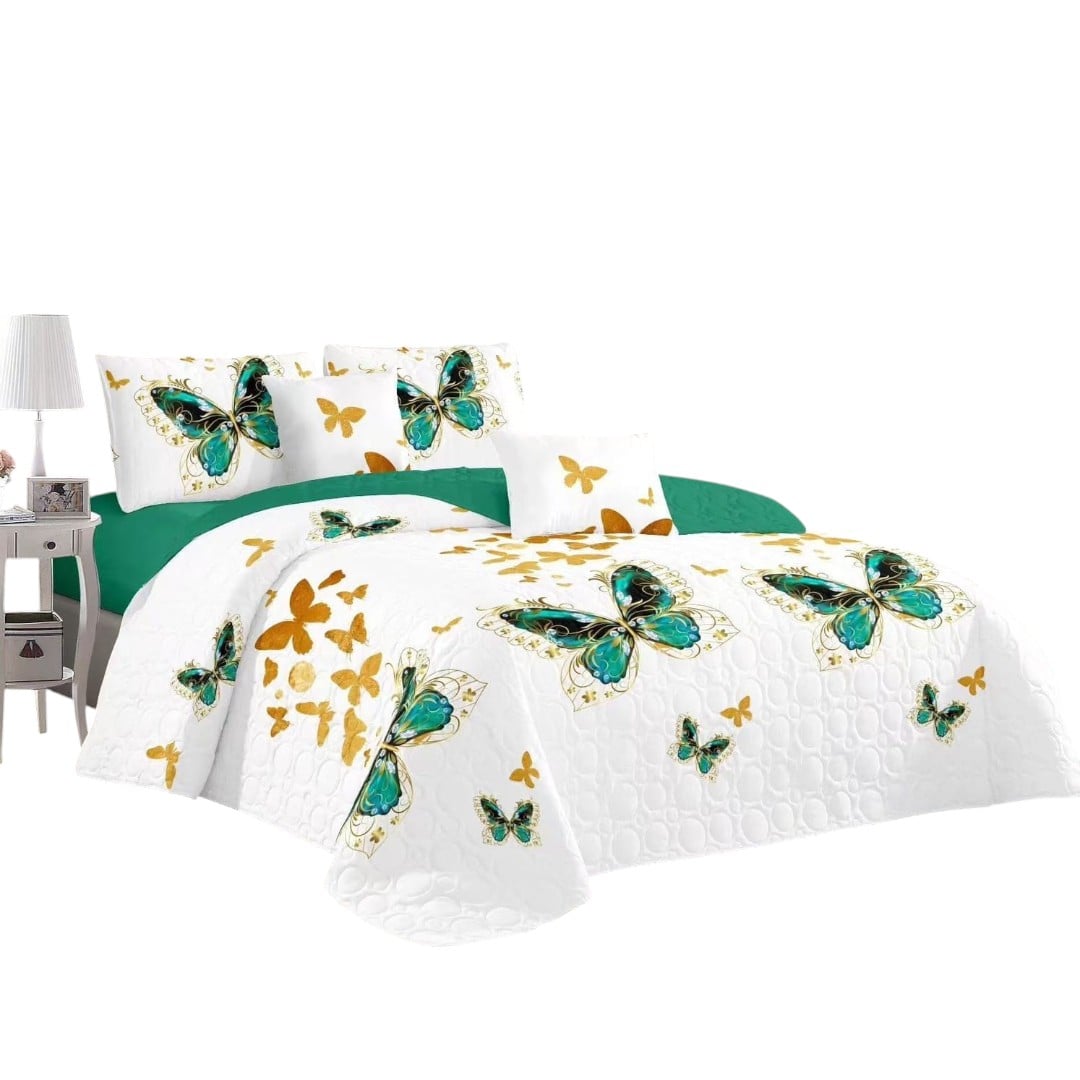 CUBRECAMA QUILT DE VERANO CON DISEÑO TF KING - 1