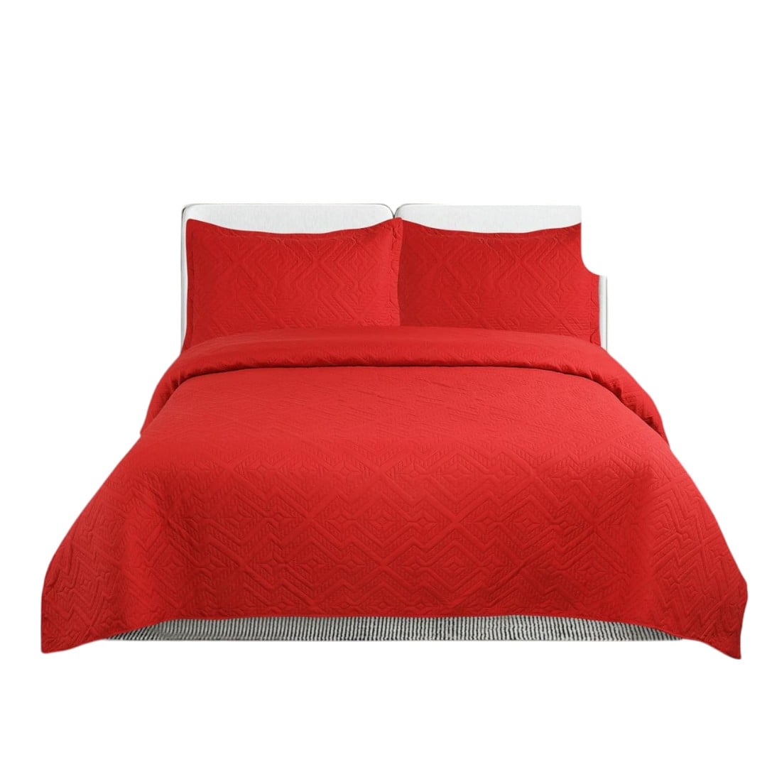 CUBRECAMA QUILT DE VERANO UNICOLOR TF KING - 1