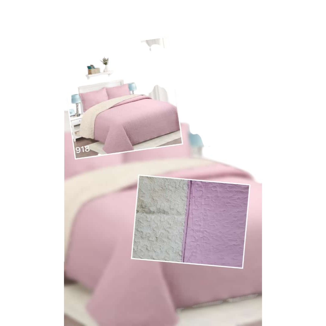 CUBRECAMA QUILT CON CHIPORRO UNICOLOR KING - 1