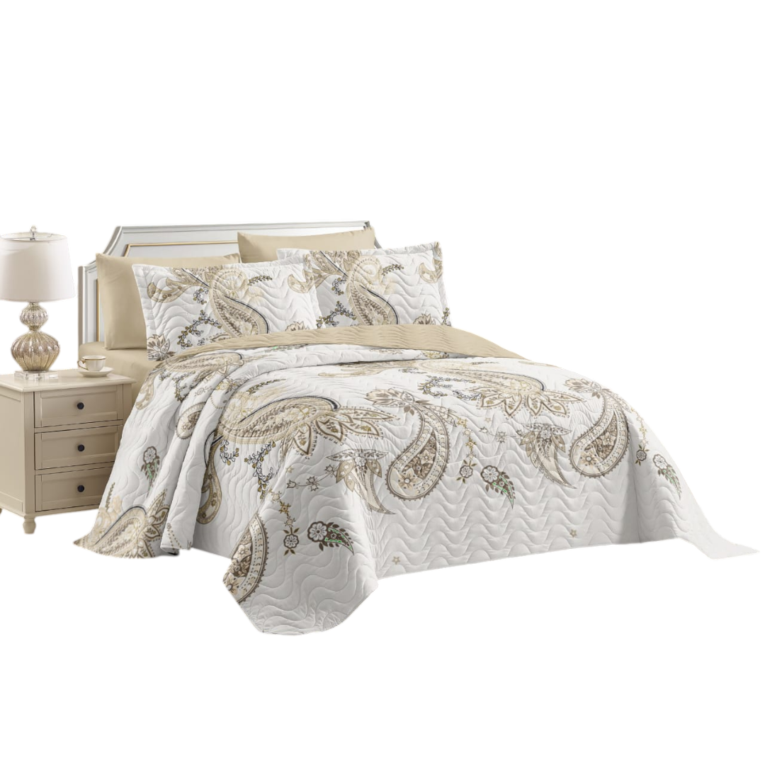 CUBRECAMA QUILT DE VERANO TF CON DISEÑO 2 PLAZAS - 1