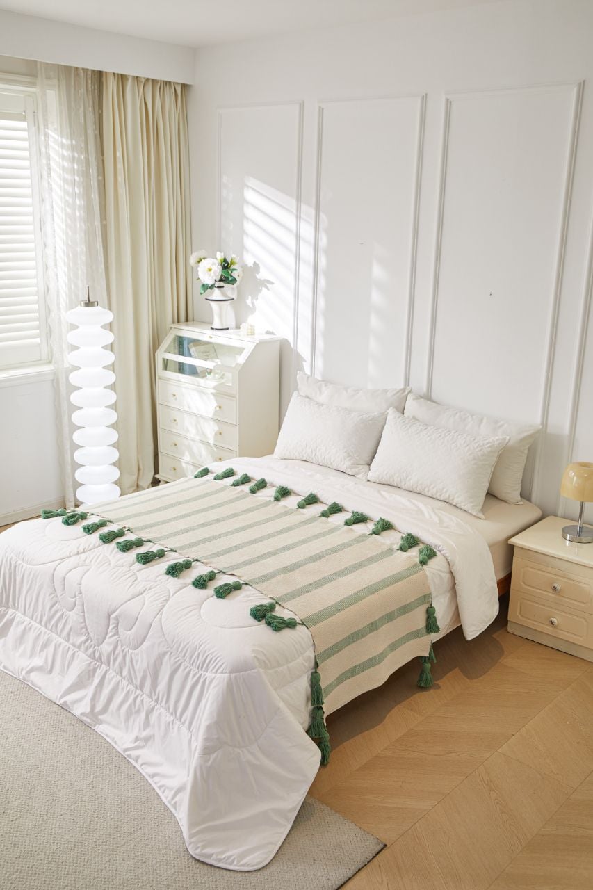 PIECERA CROCHE TEJIDA 70X210CM - 1