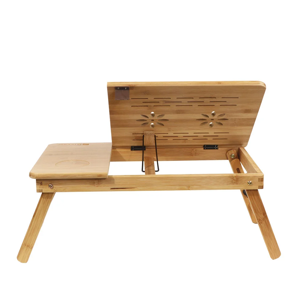 MESA PLEGABLE PARA CAMA Y NOTEBOOK MULTIFUNCIONAL DE MADERA - 2