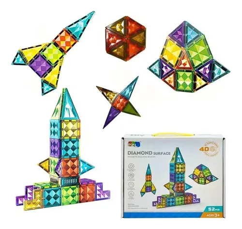 JUEGO DE BLOQUES MAGNETICOS 52 PIEZAS EN 4D DIAMOND - 1