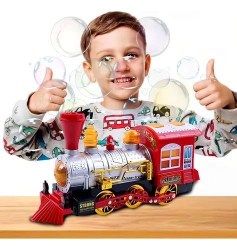 TREN QUE LIBERA POMPAS DE JABON, SONIDO Y LUCES - 1
