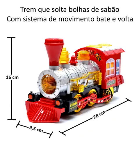 TREN QUE LIBERA POMPAS DE JABON, SONIDO Y LUCES - 2