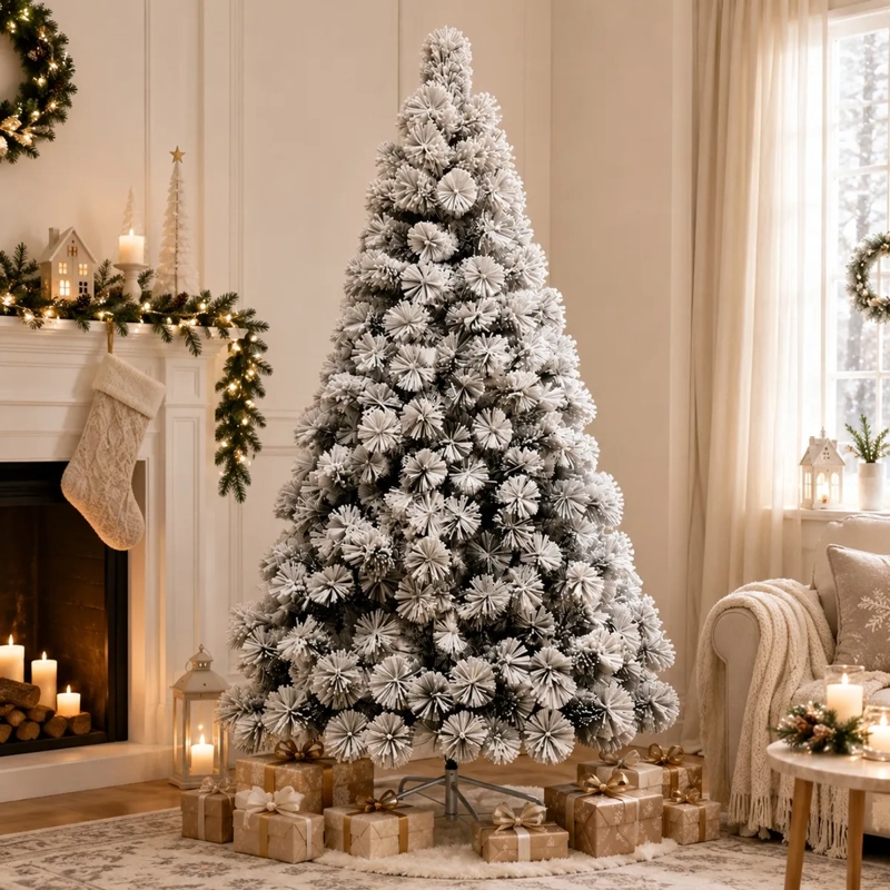ARBOL DE NAVIDAD PINO NEVADO DOBLE RAMA 240CM SDS48 - 2