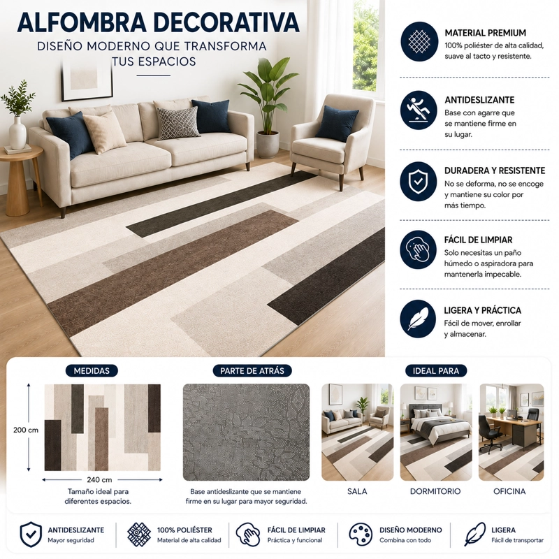 ALFOMBRAS CON DISEÑO 200X240CM MEIPULIS - 1