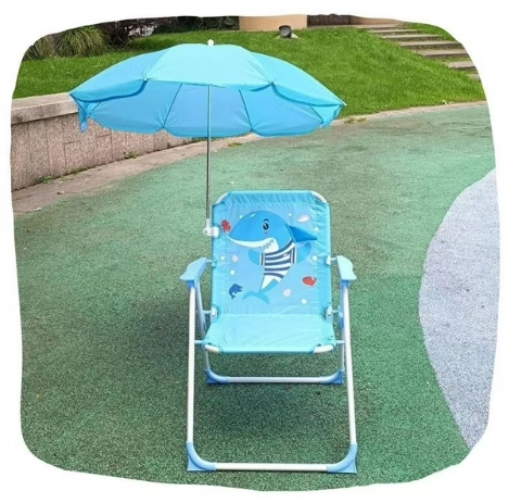 SILLA PLEGABLE CON QUITASOL CAMPING PARA NIÑOS - 1