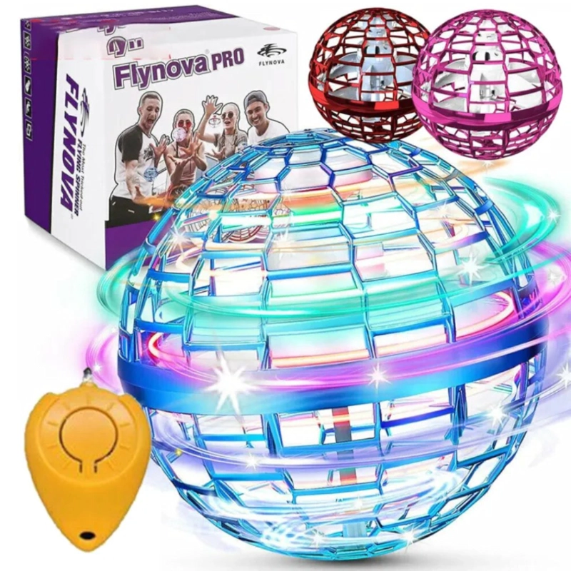 PELOTA ESFERA VOLADORA JUGUETE MINI DRONE CON LUZ - 1