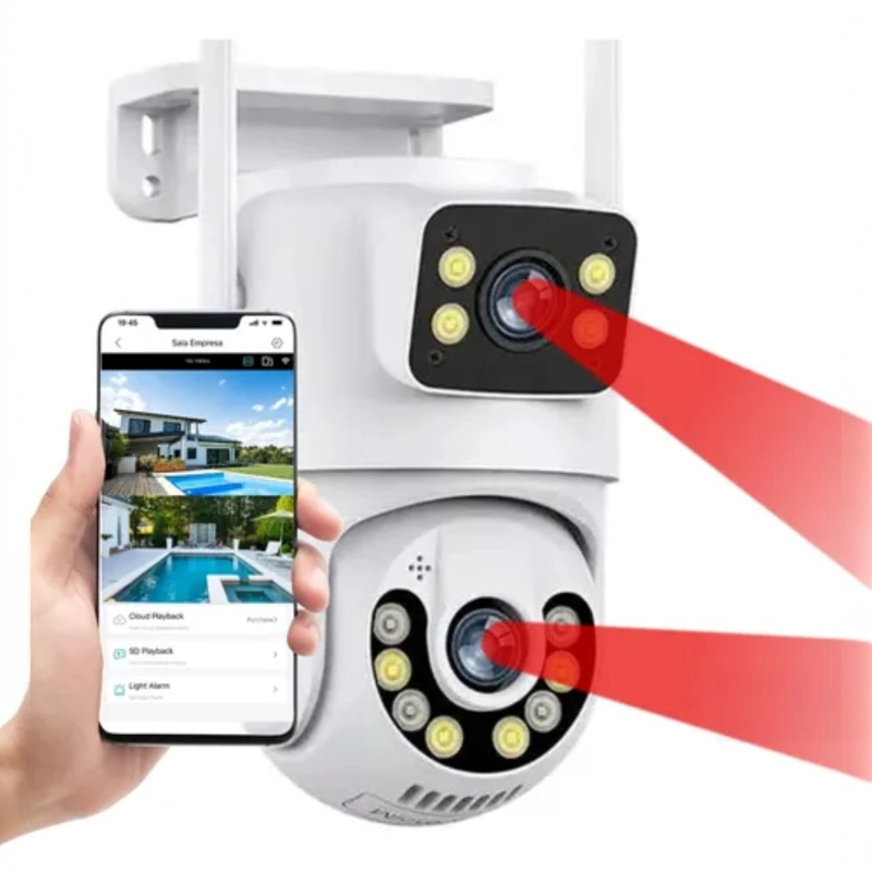 CAMARA PTZ DE DOBLE LENTE 2K Y 4MP CON WIFI - 1