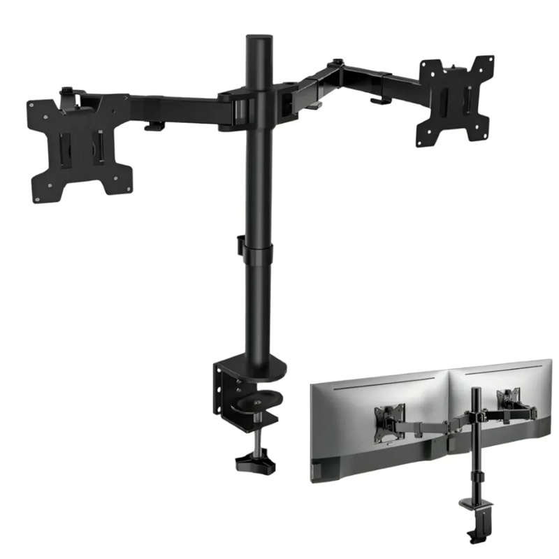 SOPORTE MONITOR DOBLE ESCRITORIO TV/MONITOR 2 BRAZOS 15-30 - 1