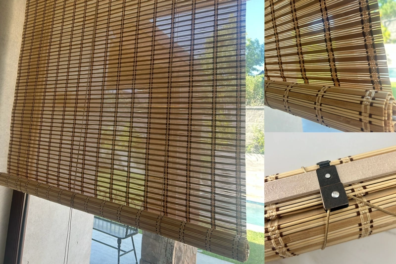 CORTINA ROLLER ENROLLABLE 100% DE BAMBU 120X180CM - 1