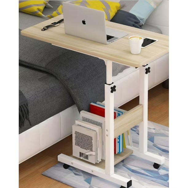 MESA ESCRITORIO AJUSTABLE PARA COMPUTADOR ROBLE - 1