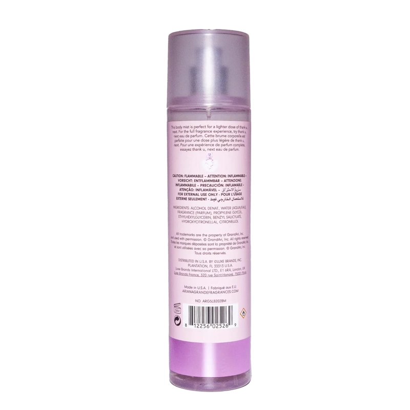 BODY SPLASH ARIANA GRANDE THANK U NEXT MUJER 236 ML - 2