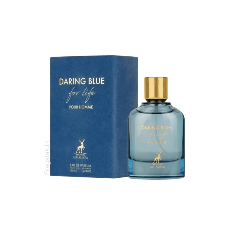 PERFUME DARING BLUE FOR LIFE POUR HOMME MAISON ALHAMBRA EDP HOMBRE 100 ML - 1