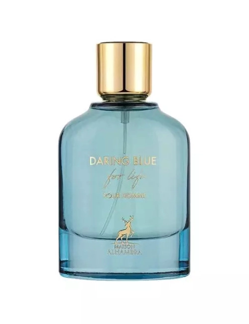 PERFUME DARING BLUE FOR LIFE POUR HOMME MAISON ALHAMBRA EDP HOMBRE 100 ML - 2