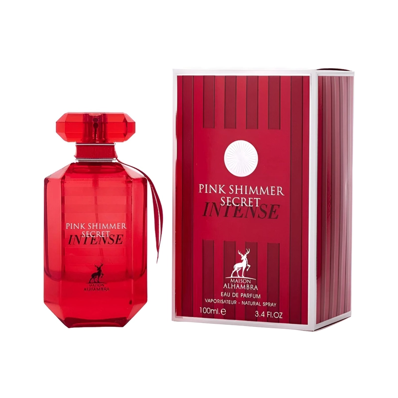PERFUME PINK SHIMMER SECRET INTENSE MAISON ALHAMBRA EDP MUJER 100 ML - 1