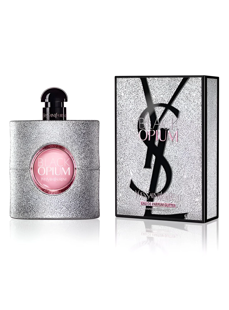 PERFUME BLACK OPIUM YVES SAINT LAURENT EDP GLITTER MUJER 90 ML - 1
