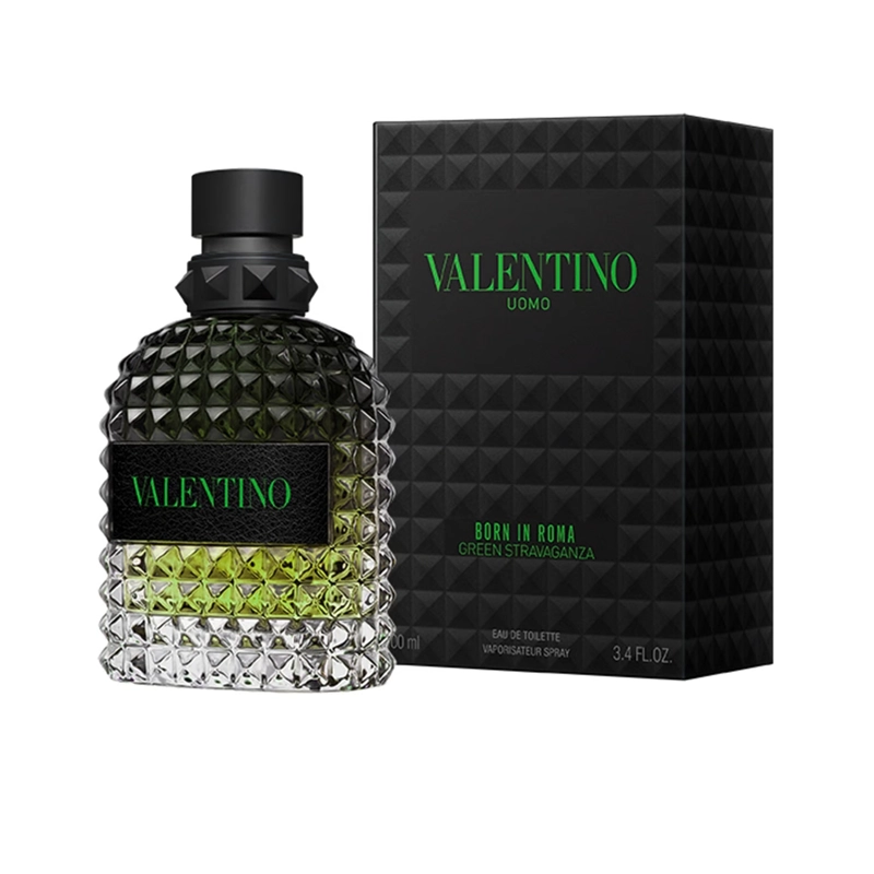 PERFUME UOMO BORN IN ROMA GREEN STRAVAGANZA VALENTINO EDT HOMBRE 100 ML - 1