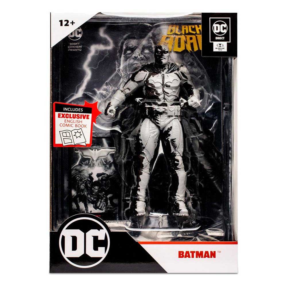 FIGURA MCFARLANE TOYS ACCIÓN THE BATMAN CON COMIC 7 PULGADA BLACK ADÁN - 1