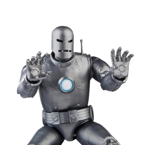 FIGURA DE ACCIÓN HASBRO PLATEADO MARVEL LEGENDS SERIES IRON MAN (MODEL 01) - 6