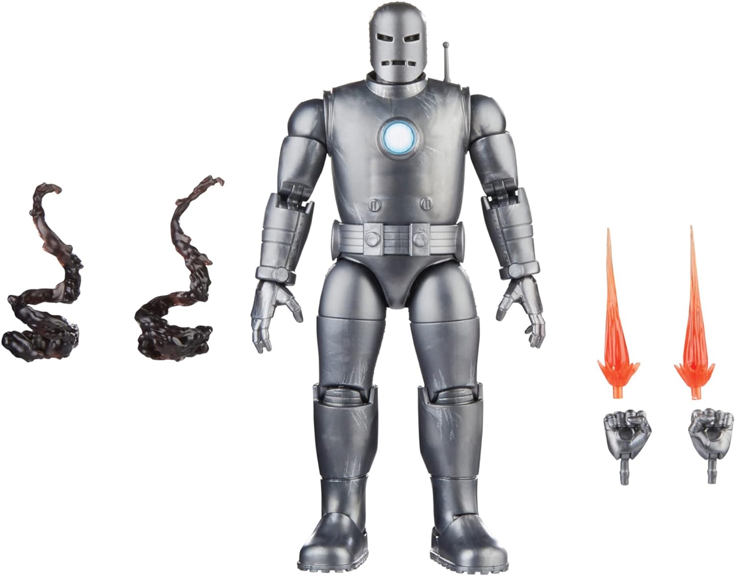 FIGURA DE ACCIÓN HASBRO PLATEADO MARVEL LEGENDS SERIES IRON MAN (MODEL 01) - 7