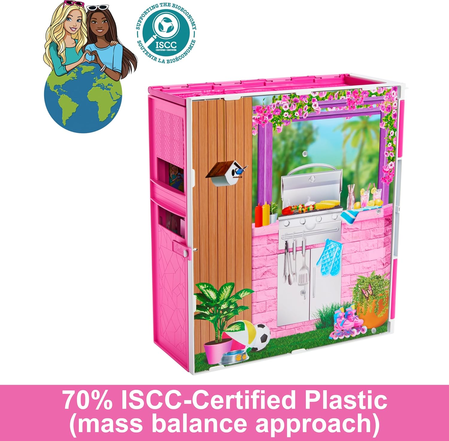 BARBIE CASA DE MUÑECAS GLAM CON MUÑECA JUEGO DE 360 GRADOS - 5