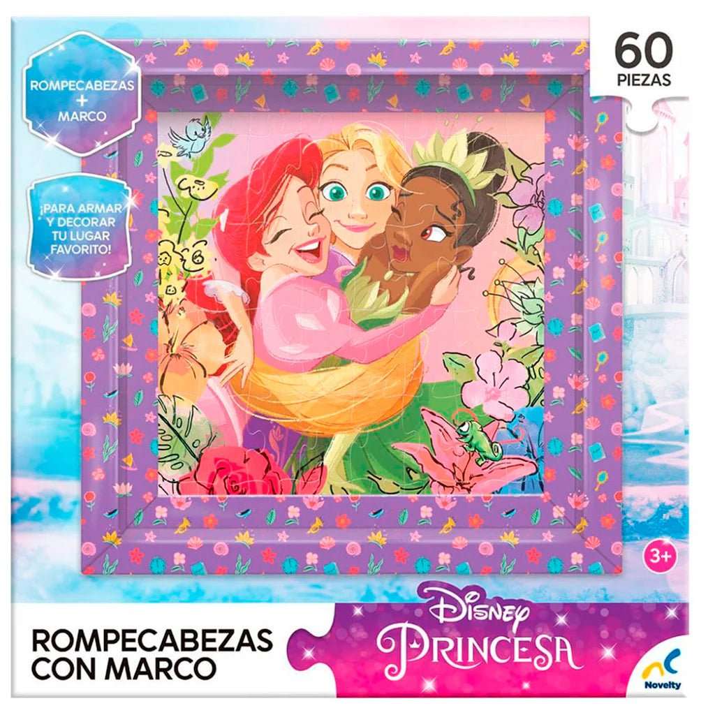 ROMPECABEZAS INFANTIL CON MARCO PRINCESAS DE 60 PIEZAS - 1