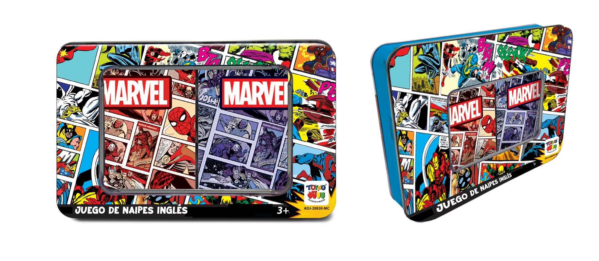 JUEGO NAIPES INGLES CAJA METAL - 2
