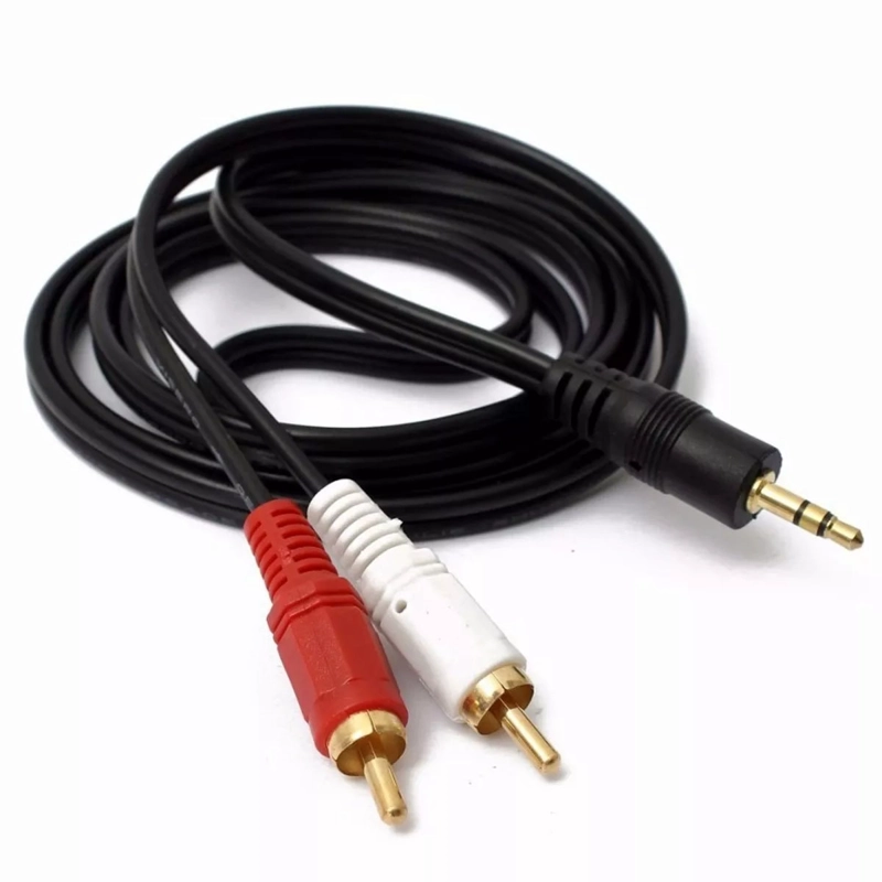CABLE AUDIO 3.5 A 2 RCA 1,5 MTS FACTURA/BOLETA - 2