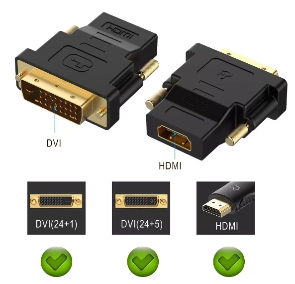 ADAPTADOR FERIATECNO HDTV HEMBRA A DVI-D MACHO BOLETA/FACTURA - 2