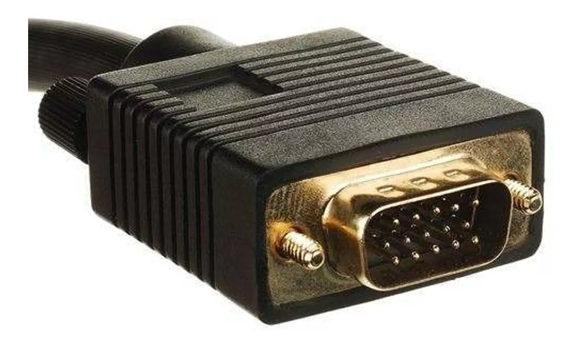CABLE VGA 10 MTS C/FERRITA, M/M CONEC BAÑO ORO - 1