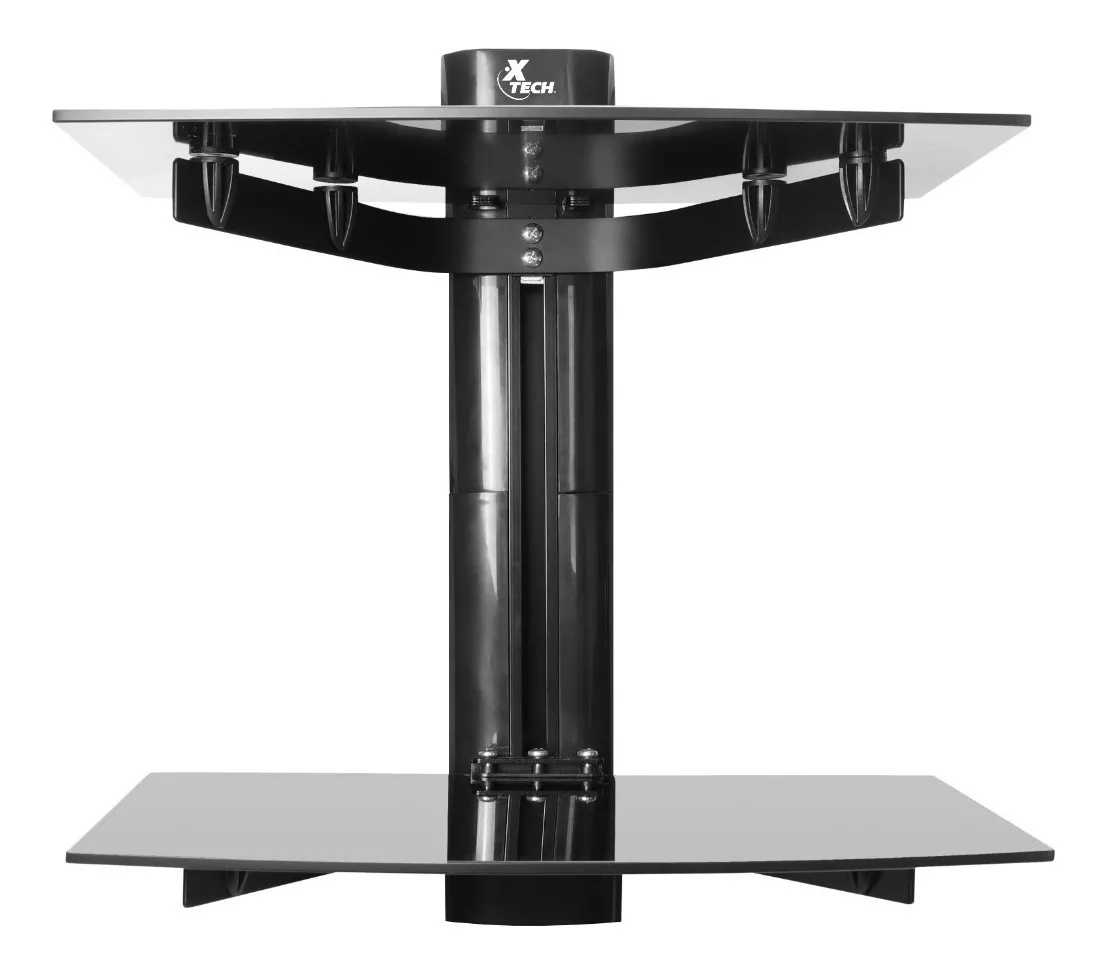 SOPORTE DE VIDRIO DOBLE PARA BLU RAY DVD DECO XTECH - 3
