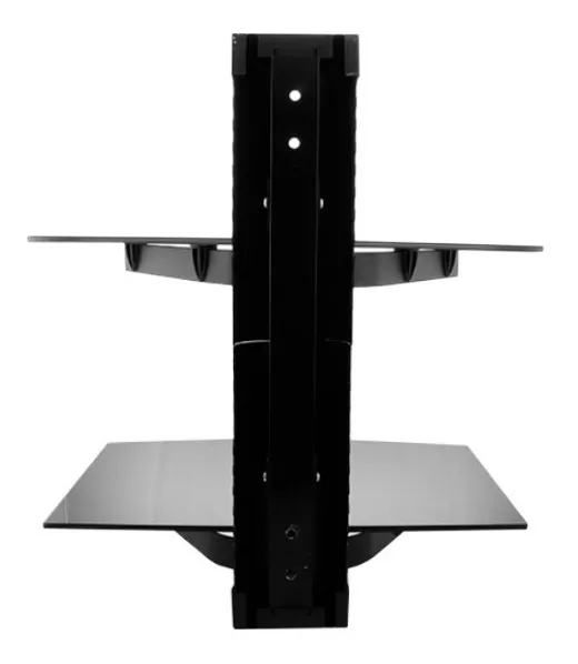 SOPORTE DE VIDRIO DOBLE PARA BLU RAY DVD DECO XTECH - 4
