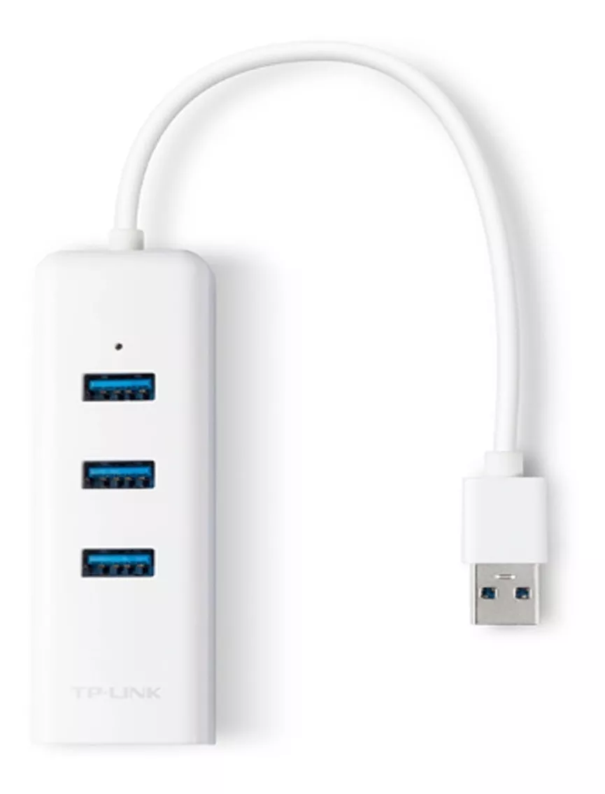 ADAPTADOR USB 3.0 A RJ45 (LAN) CON 3 PUERTOS USB HUB, TP-LIN - 2