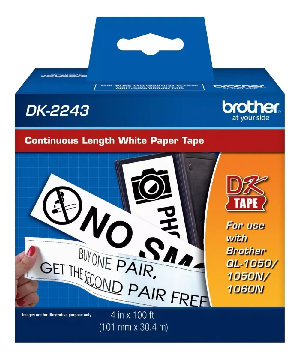 CINTA BROTHER DK-2243 101 MM X 30.4 MTS CONTINUO FACT/BOL - 2
