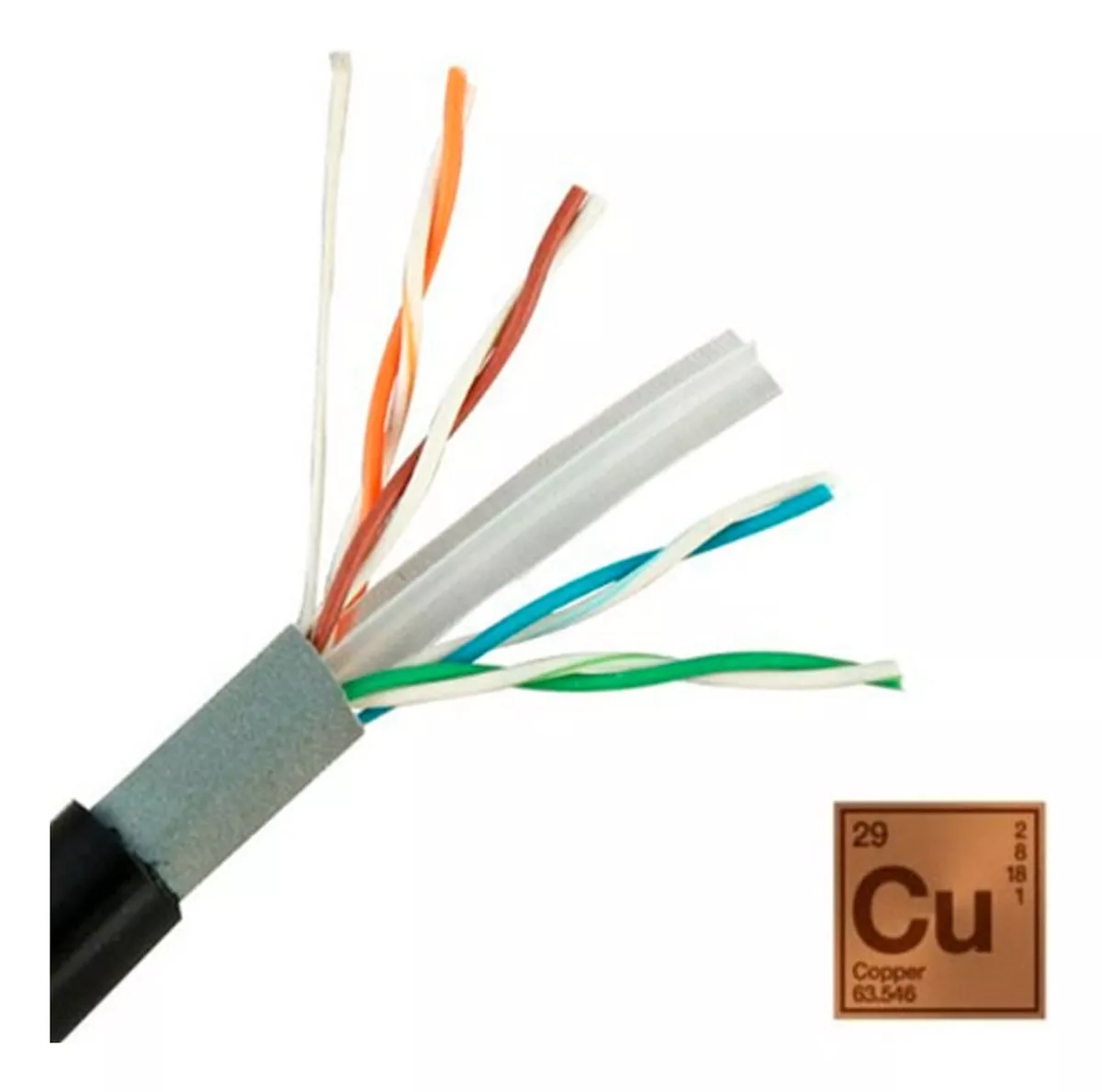 CABLE UTP ULINK CAT6 305MTS, EXTERIOR 23 AWG, COBRE. NEGRO - 2