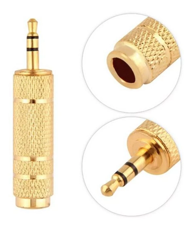 ADAPTADOR FERIATECNO DE AUDIO 3.5 MACHO A 6.5 HEMBRA BOLETA/FACTURA - 2
