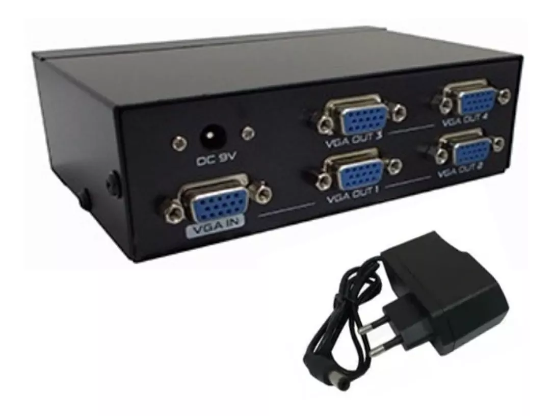 SPLITTER VGA AMPLIFICADO 4 SALIDAS,HASTA 30 METROS.FACTURA/B - 1