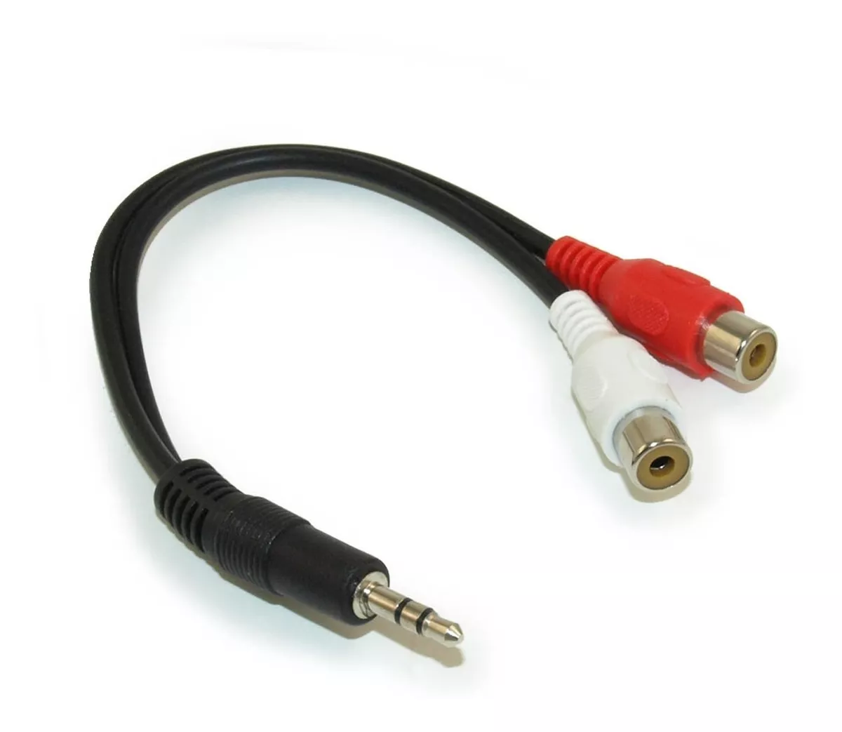 ADAPTADOR DE AUDIO 2 RCA H A 3.5 PLUG M, 23 CMS. BOLE/FACT - 3