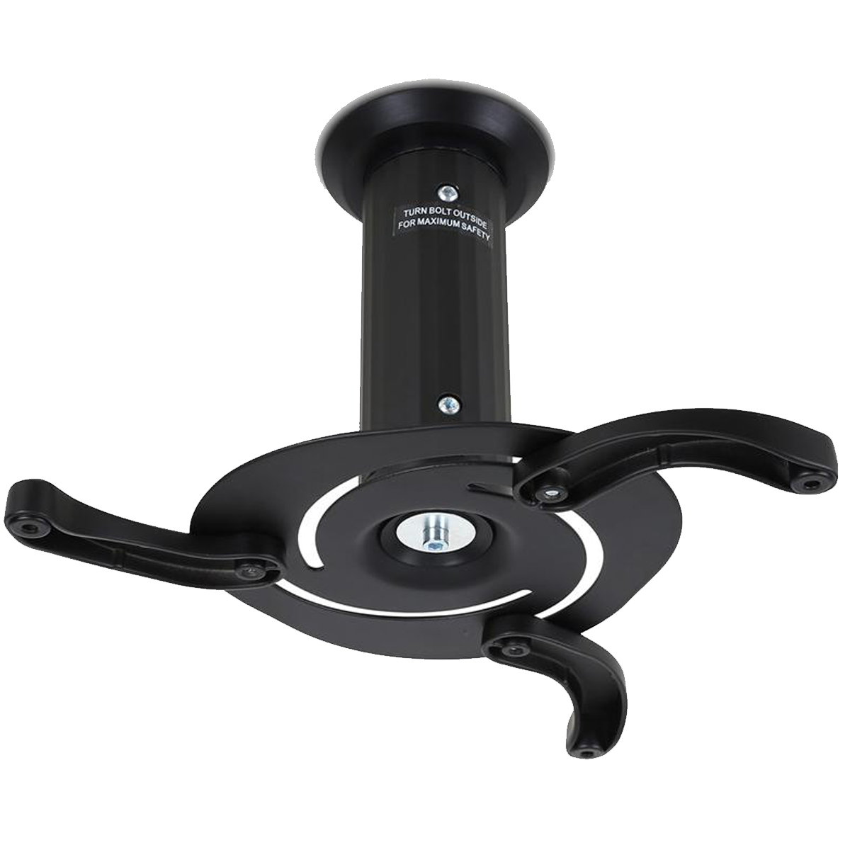 SOPORTE NEGRO PROYECTOR A TECHO 13 O 20 CM. 10KG - 2