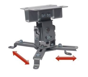 SOPORTE PHILCO PROYECTOR A TECHO 13CM. PLATEADO. O FAC - 2
