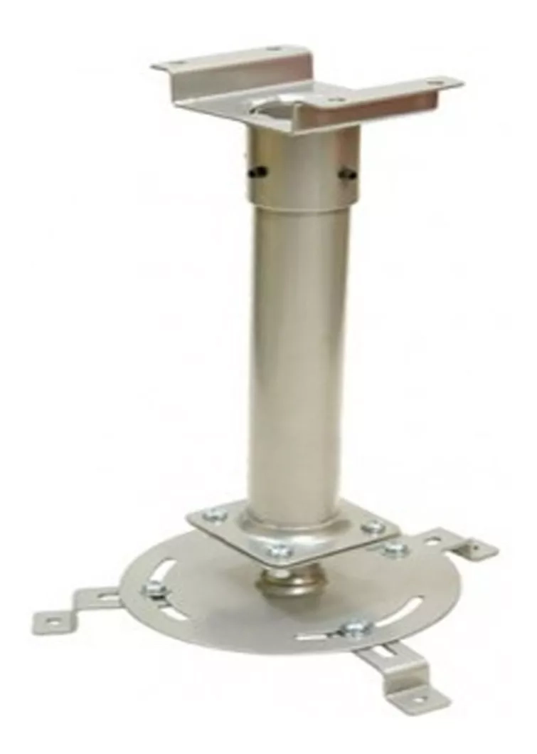 SOPORTE PLATEADO PROYECTOR A TECHO 30 CM. 15KG - 1