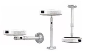 SOPORTE PARA MINI PROYECTOR A TECHO, 30 A 60 CM. PLATEADO - 5