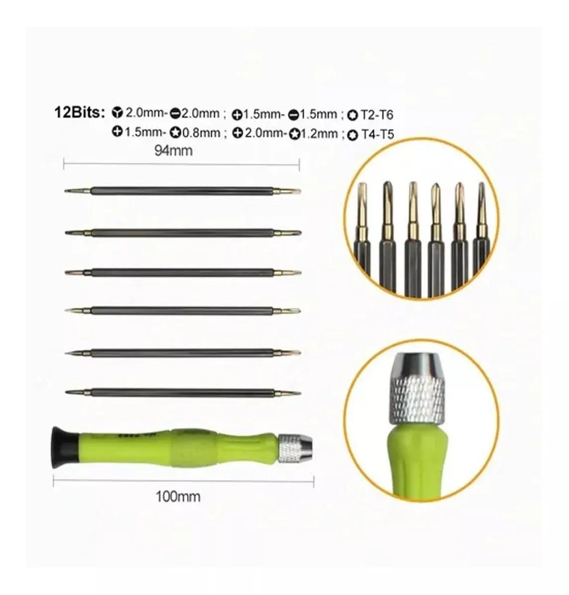 SET DESTORNILLADOR FERIATECNO PRECISION 7 PIEZAS CELULAR Y NOTEBO - 4