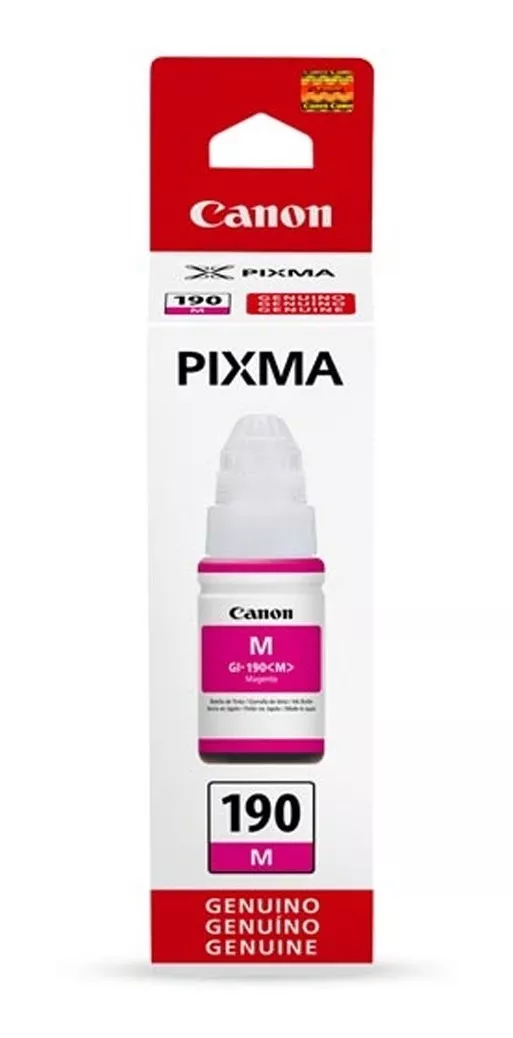 TINTA CANON GI-190 MAGENTA, 70 ML. ORIGINAL FACTURA/BOLETA. - 2